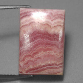 Rodocrosita multicolorido natural 22,46ct, baguete, opaco
