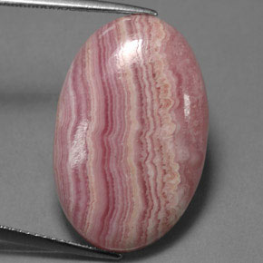 Rodocrosita multicolorido natural 19,97ct, corte oval, opaco