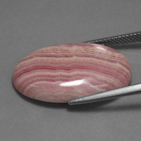 Rodocrosita multicolorido natural 19,97ct, corte oval, opaco