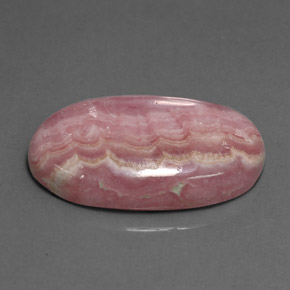 Rodocrosita rosa natural 18,74ct, corte oval, opaco