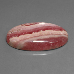 Rodocrosita rosa natural 19,39ct, corte oval, opaco