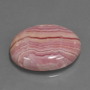 Rodocrosita multicolorido natural 9,95ct, corte oval, opaco