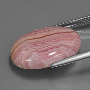 Rodocrosita multicolorido natural 9,95ct, corte oval, opaco