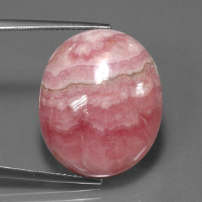 Rodocrosita multicolorido natural 33,77ct, corte oval, opaco