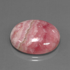 Rodocrosita multicolorido natural 33,77ct, corte oval, opaco