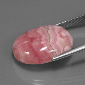 Rodocrosita multicolorido natural 33,77ct, corte oval, opaco