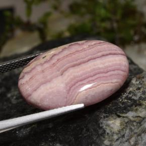 Rodocrosita multicolorido natural 20,56ct, corte oval, opaco