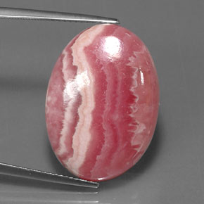 Rodocrosita multicolorido natural 26,18ct, corte oval, opaco