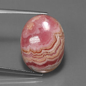 Rodocrosita multicolorido natural 21,53ct, corte oval, opaco