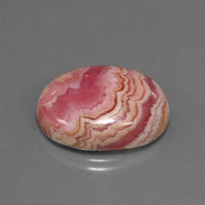 Rodocrosita multicolorido natural 21,53ct, corte oval, opaco