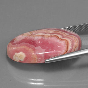 rodocrosita Multicolorido Natural 29.58ct, Corte Oval, Opaco