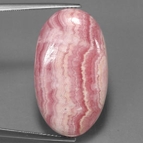 Rodocrosita multicolorido natural 29,88ct, corte oval, opaco