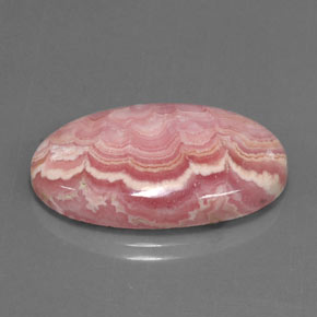 Rodocrosita multicolorido natural 22,52ct, corte oval, opaco