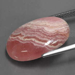 Rodocrosita multicolorido natural 14,12ct, corte oval, opaco