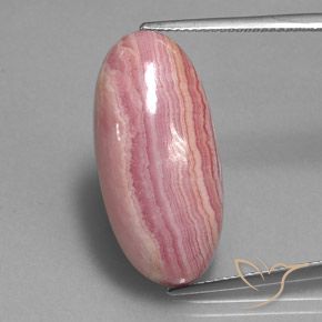 24.16ct Natural Multicolorido rodocrosita, oval, Opaco