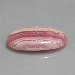Rodocrosita rosa natural 18,47ct, corte oval, opaco