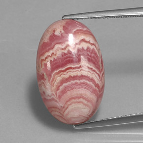 Rodocrosita multicolorido natural 12,81ct, corte oval, opaco
