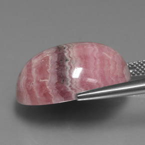 Rodocrosita multicolorido natural 25,74ct, corte oval, opaco