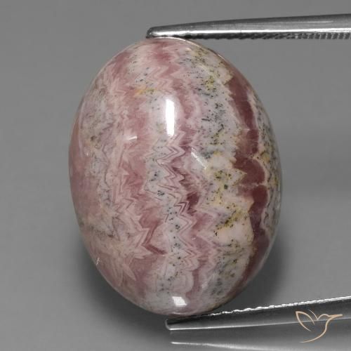 24.78ct Natural Multicolorido rodocrosita, oval, Opaco
