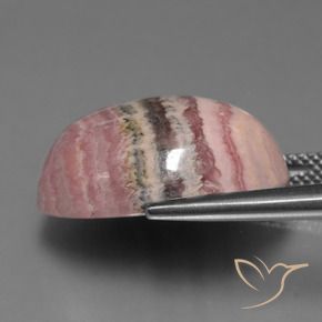 Rodocrosita multicolorido natural 24,26ct, corte oval, opaco