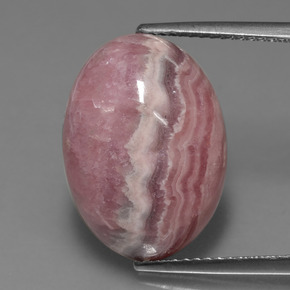 Rodocrosita multicolorido natural 15,61ct, corte oval, opaco