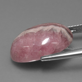 Rodocrosita multicolorido natural 15,61ct, corte oval, opaco
