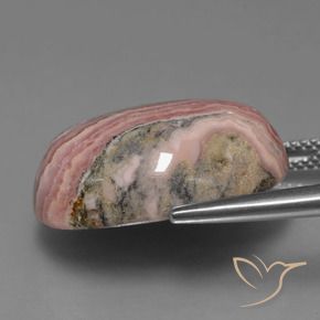 rodocrosita Multicolorido Natural 26.49ct, oval, Opaco