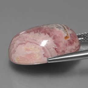 Rodocrosita multicolorido natural 25,03ct, corte oval, opaco