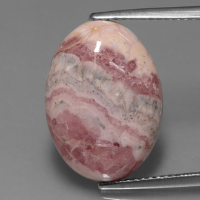 Rodocrosita multicolorido natural 13,41ct, corte oval, opaco