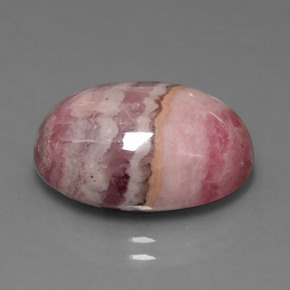 Rodocrosita multicolorido natural 16,68ct, corte oval, opaco