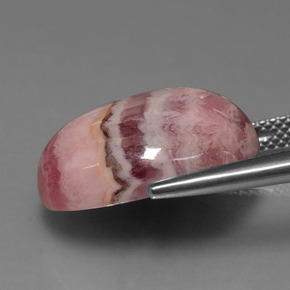 Rodocrosita multicolorido natural 16,68ct, corte oval, opaco