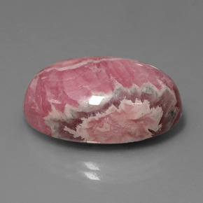 Rodocrosita multicolorido natural 31,54ct, corte oval, opaco
