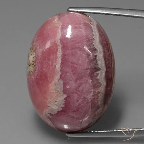 42.51ct Natural Multicolorido rodocrosita, oval, Opaco