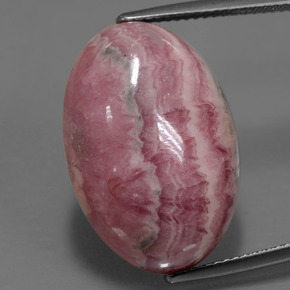 Rodocrosita multicolorido natural 29,62ct, corte oval, opaco