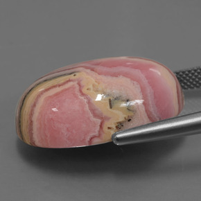 rodocrosita Multicolorido Natural 34.09ct, Corte Oval, Opaco