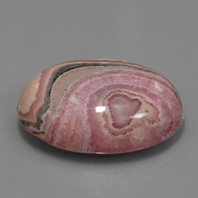 Rodocrosita multicolorido natural 51,53ct, corte oval, opaco