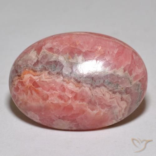 rodocrosita Multicolorido Natural 36.55ct, Corte Oval, Opaco