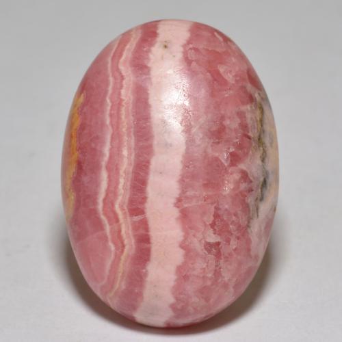 Rodocrosita multicolorido natural 35,96ct, corte oval, opaco