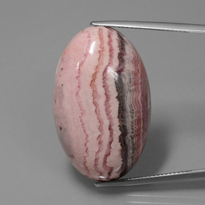 Rodocrosita multicolorido natural 62,39ct, corte oval, opaco