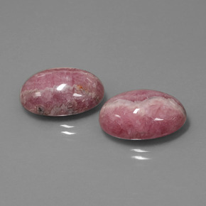 Pedras preciosas de rodocrosita multicolorido natural de  ct, corte oval, opaco