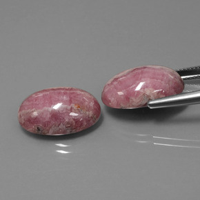 Pedras preciosas de rodocrosita multicolorido natural de  ct, corte oval, opaco