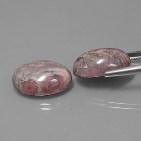 Pedras preciosas de rodocrosita multicolorido natural de  ct, corte oval, opaco
