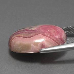 Rodocrosita multicolorido natural 12,51ct, corte oval, opaco