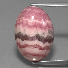 Rodocrosita multicolorido natural 14,59ct, corte oval, opaco