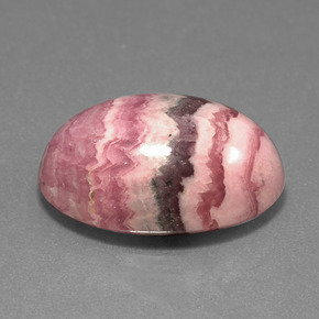 Rodocrosita multicolorido natural 14,59ct, corte oval, opaco