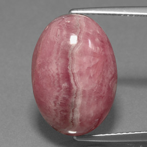 Rodocrosita multicolorido natural 16,28ct, corte oval, opaco