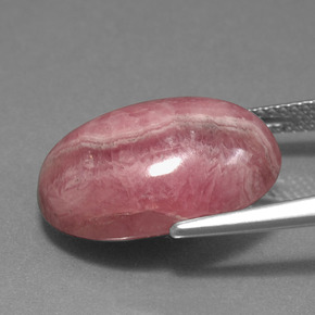 Rodocrosita multicolorido natural 16,28ct, corte oval, opaco