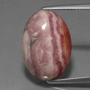 Rodocrosita multicolorido natural 14,97ct, corte oval, opaco