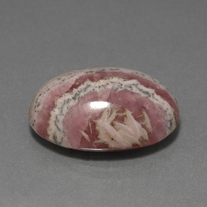 Rodocrosita multicolorido natural 13,76ct, corte oval, opaco