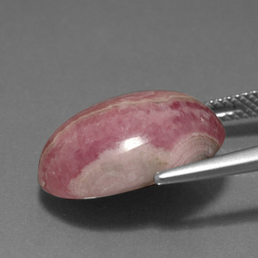 Rodocrosita multicolorido natural 14,96ct, corte oval, opaco